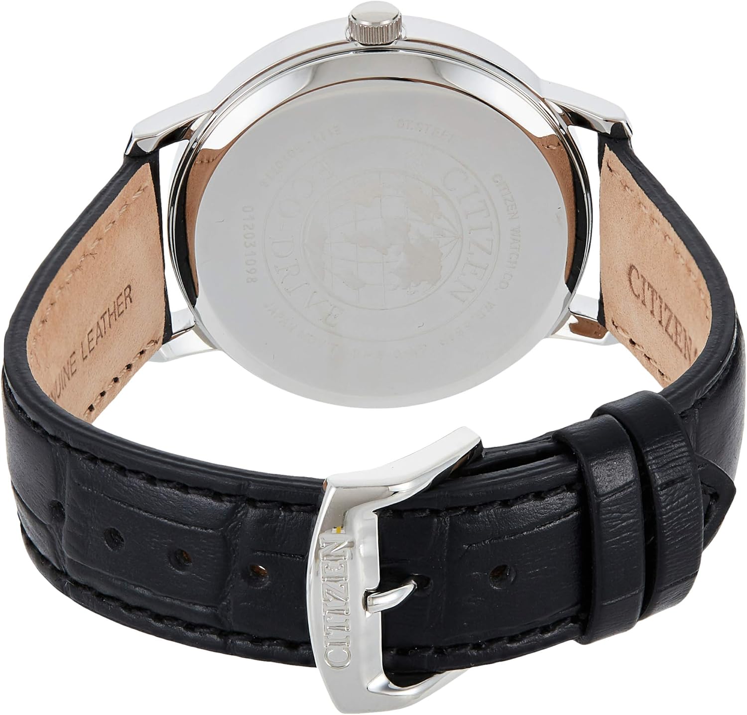 真皮表带,终身无需换电池:citizen西铁城 男士 手表 bm7460-11e 657.